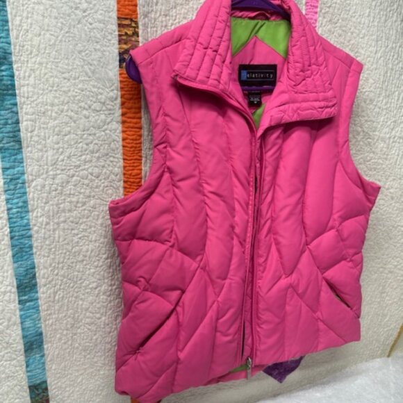 realativity Quilted Puffy Vest Woman's Size Medium - Picture 2 of 6